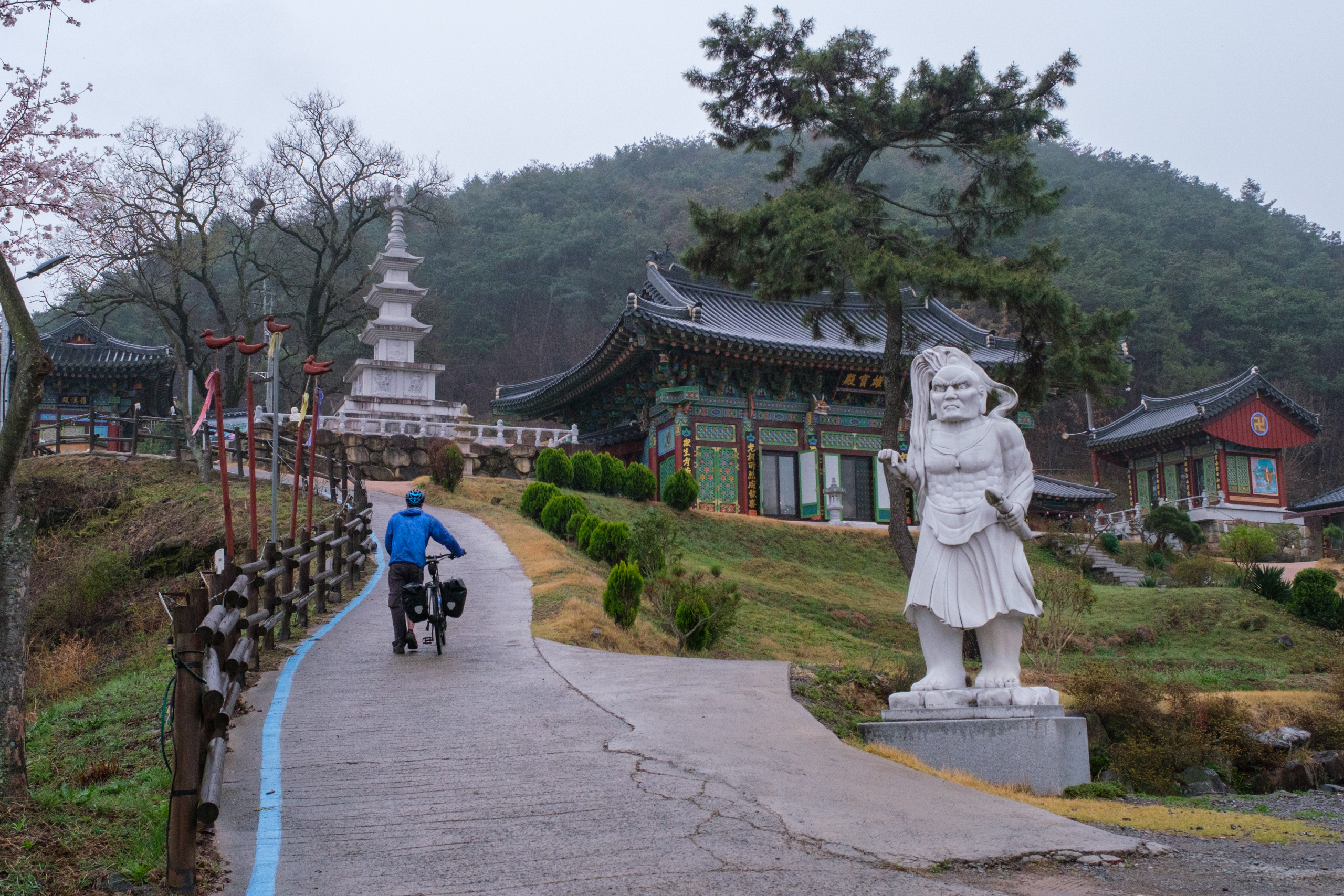 bike touring south korea